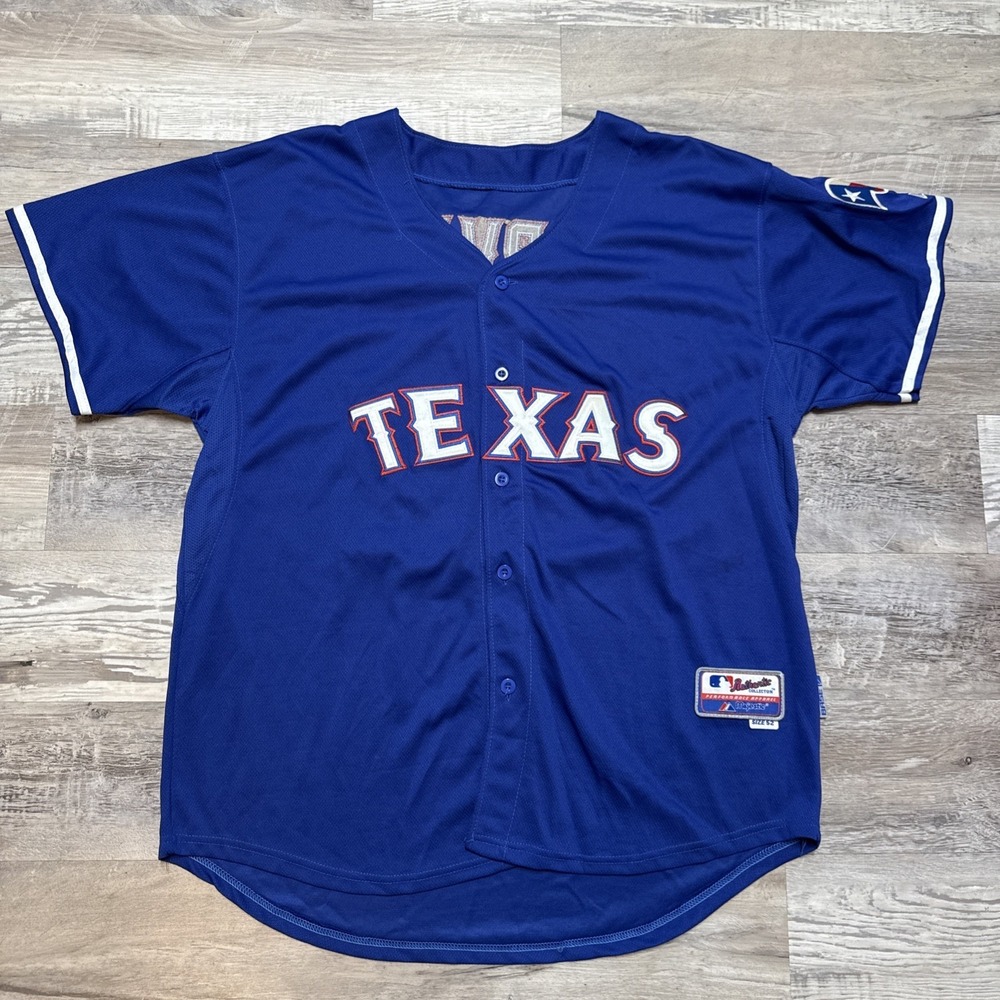 Majestic Texas Rangers Yu Darvish Jersey Blue #11 Men's 52 Cool Base Stitched